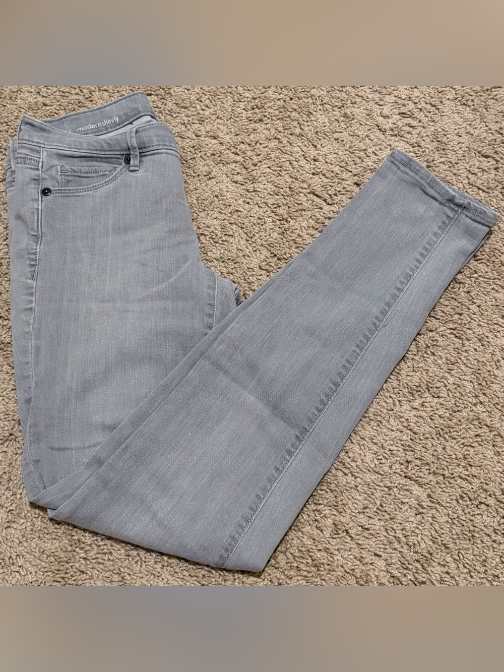 LOFT Modern Skinny Size 27/4 Light Gray Women’s Jeans Stretch Pants